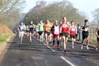 Soon after the start of the Run northumberland Half Marathon.
